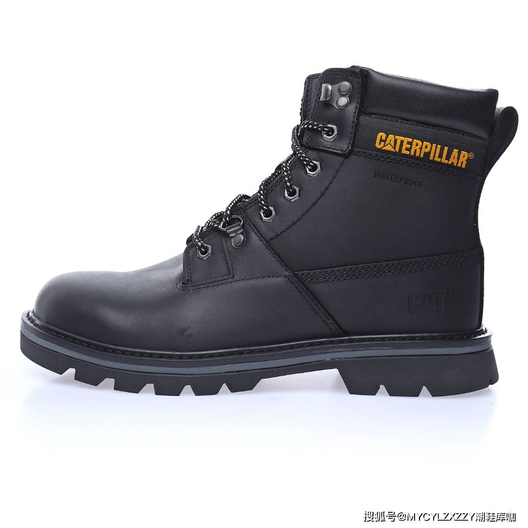 推土机 卡特CAT Miel Raz Mid 秋冬中帮牛皮系带马丁靴英伦工装户外休闲百搭鞋P720228