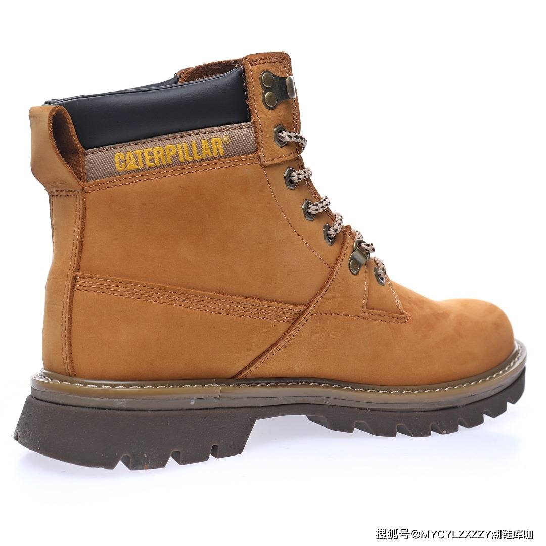 推土机 卡特CAT Miel Raz Mid 秋冬中帮牛皮系带马丁靴英伦工装户外休闲百搭鞋P720228
