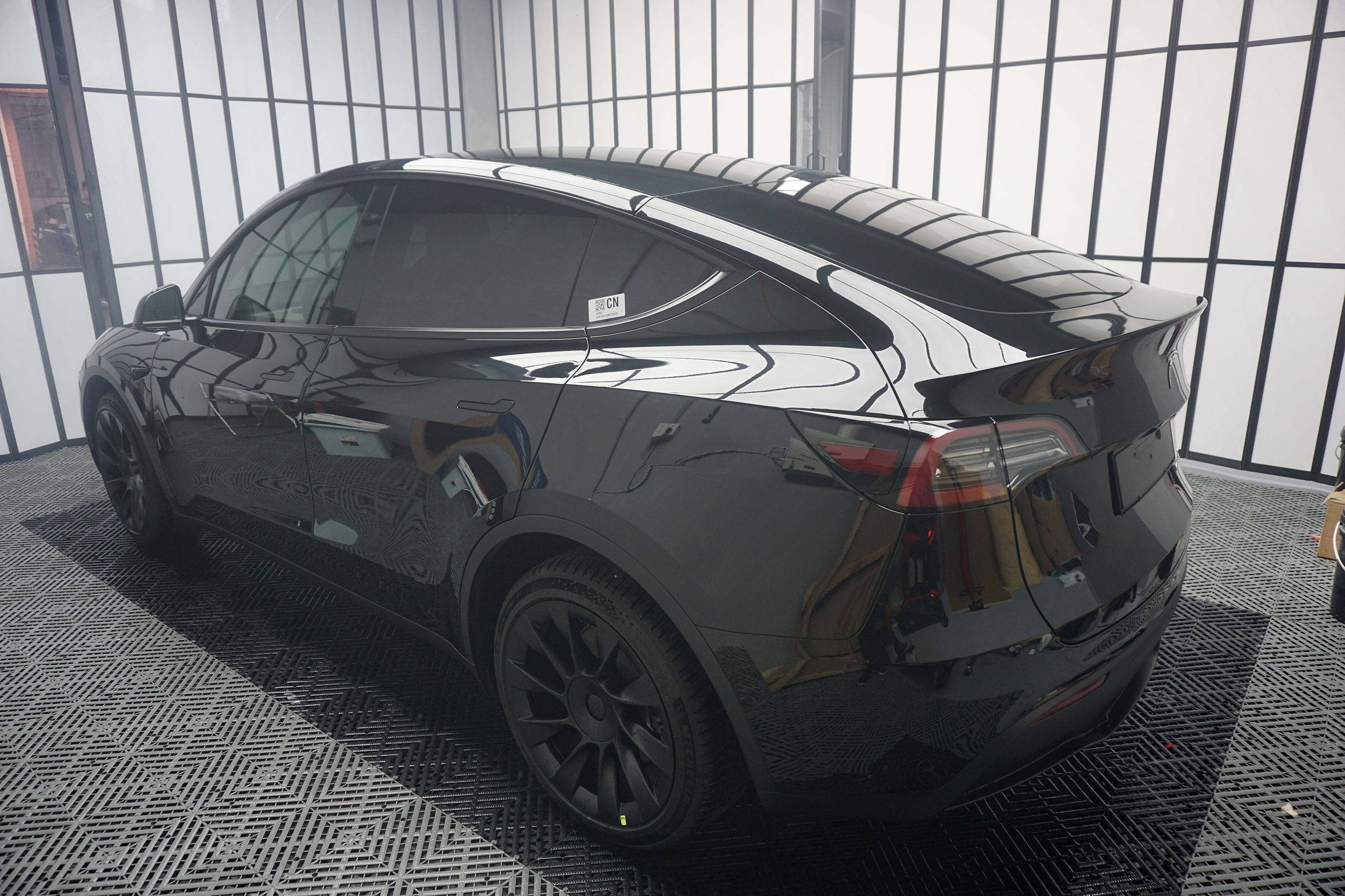 特斯拉modely新车落地装贴af隐形车衣