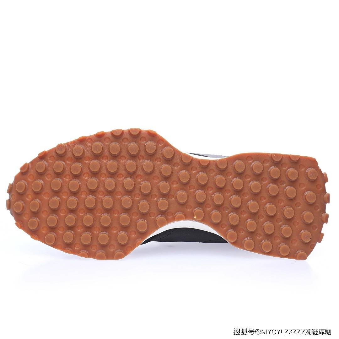 nb新百伦new balance ms327系列复古休闲运动慢跑鞋"黑灰生胶底" ms