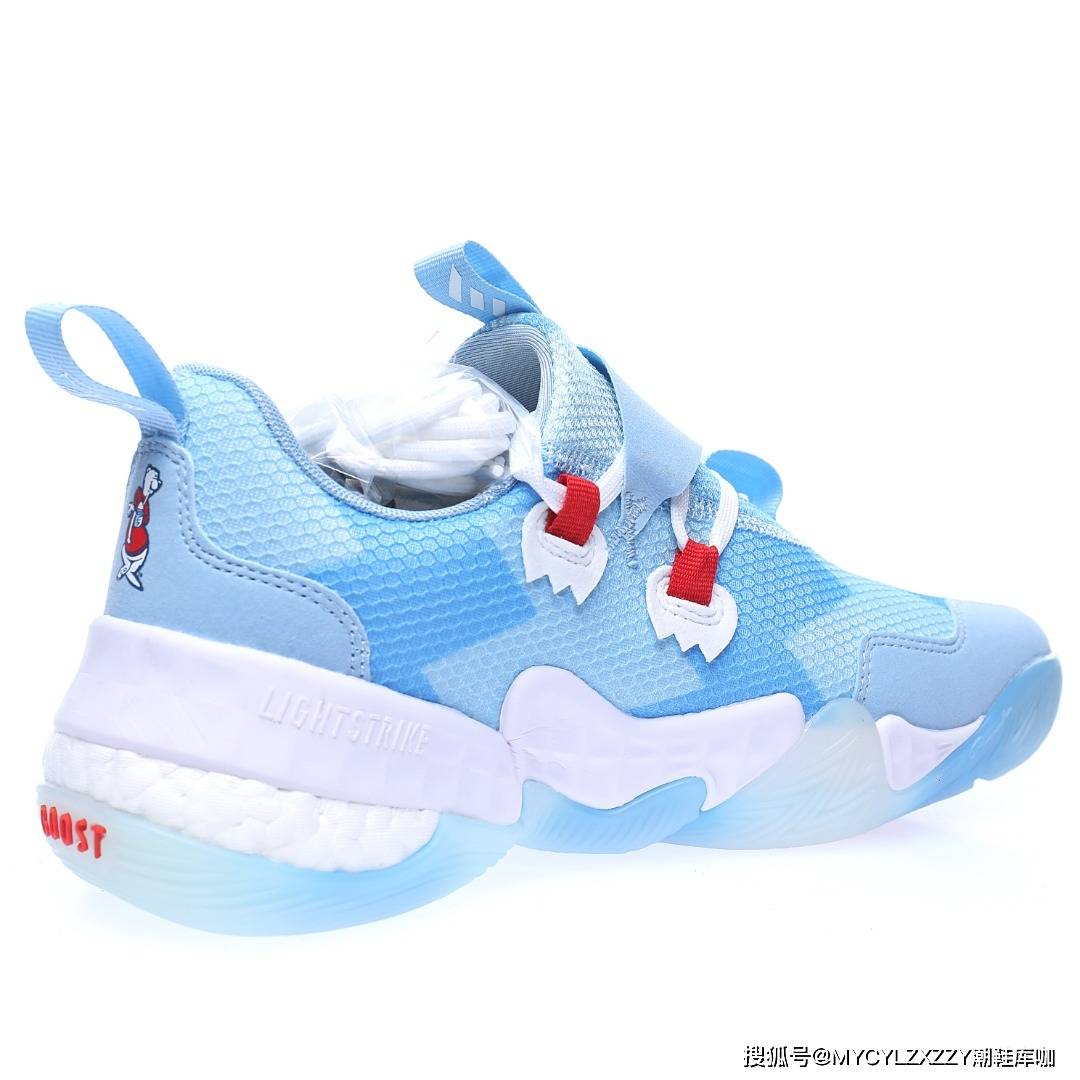 文化 Adidas Trae Young 1&quot;Cotton Candy&quot;特雷·杨1代低帮运动篮球鞋 H689