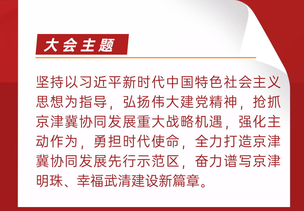 消息资讯|一图读懂！武清区第六次党代会报告速览