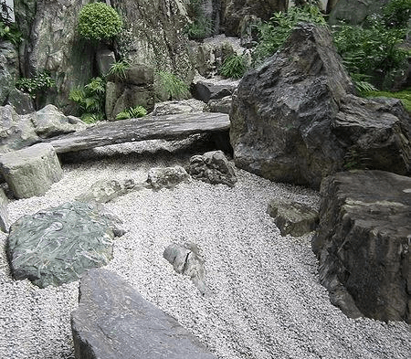 砂砾石景观肌理