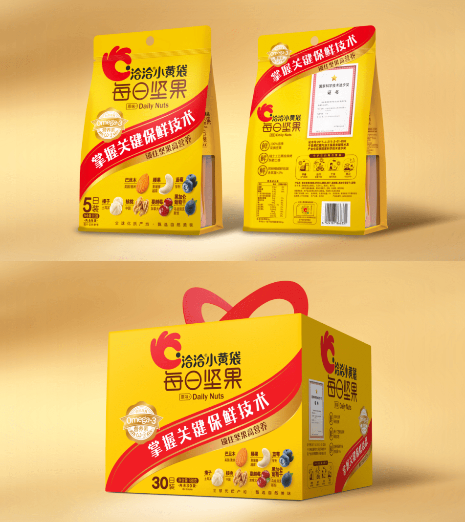 洽洽小黄袋每日坚果荣获2021国民消费优秀创新产品