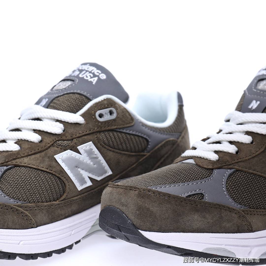 MadeNB新百伦New Balance Made in USA 美产运动百搭老爹跑步鞋橄榄绿银灰 MR993MG