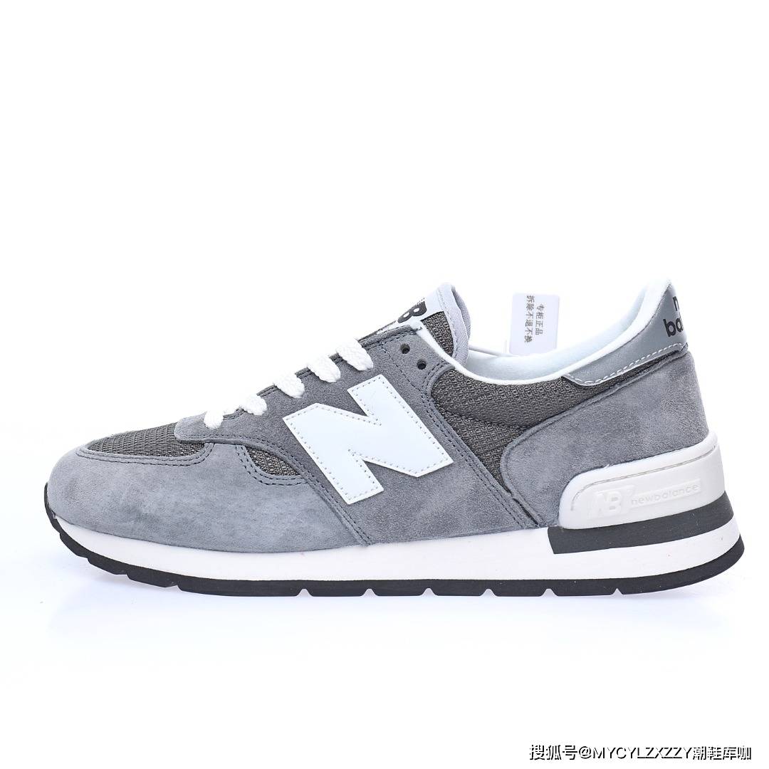 New NB新百伦New Balance Made in USA 990V1 低帮复古运动慢跑鞋元祖灰白 M990GRY