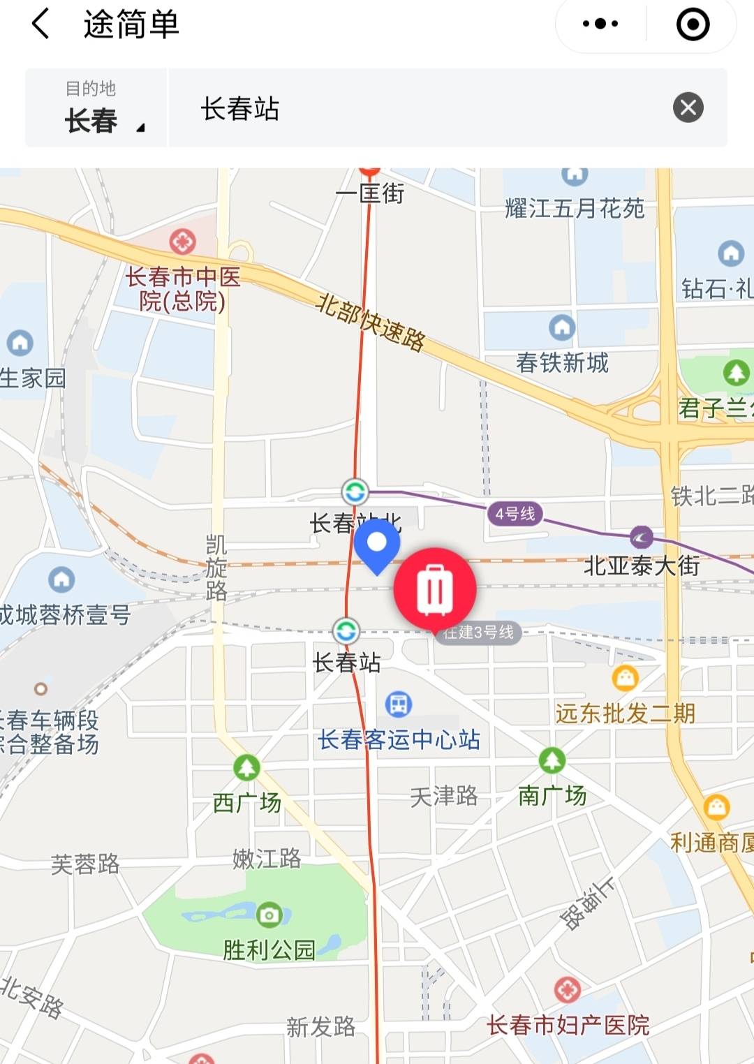 长春实景地图图片