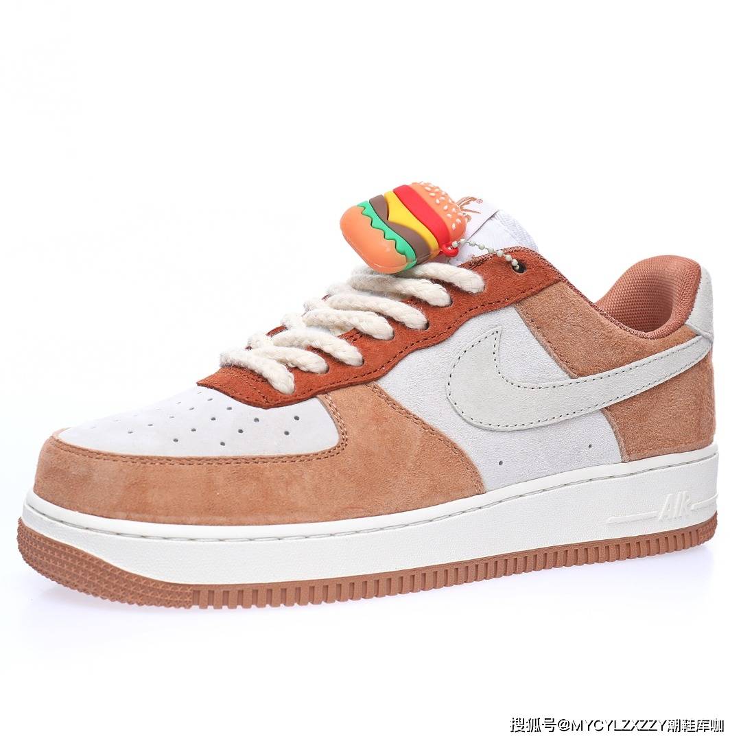 CurryNike Air Force 1′07 Low&quot;Medium Curry&quot;空军一号低帮板鞋摩卡奶茶