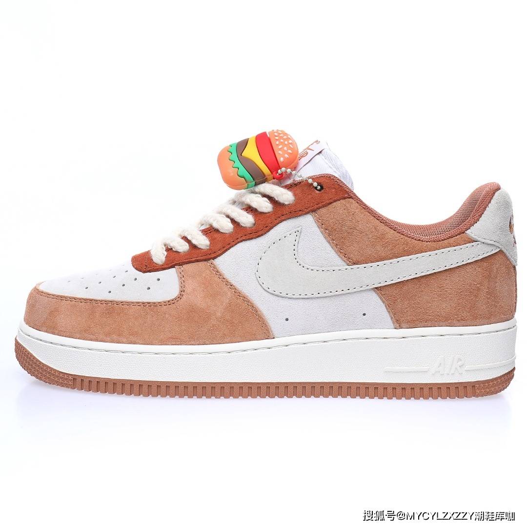 CurryNike Air Force 1′07 Low&quot;Medium Curry&quot;空军一号低帮板鞋摩卡奶茶