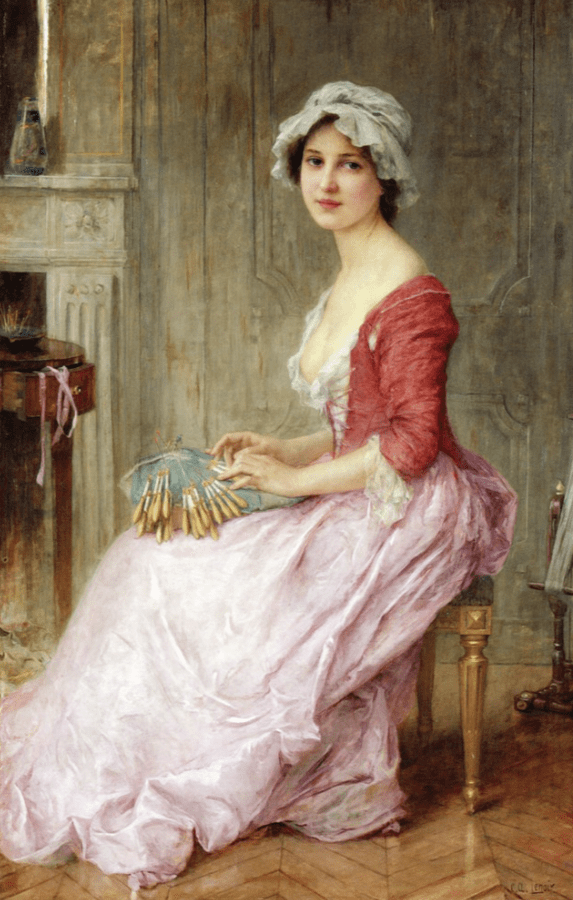 法国画家查尔斯 油画中宛如仙子般的女神，好迷人！