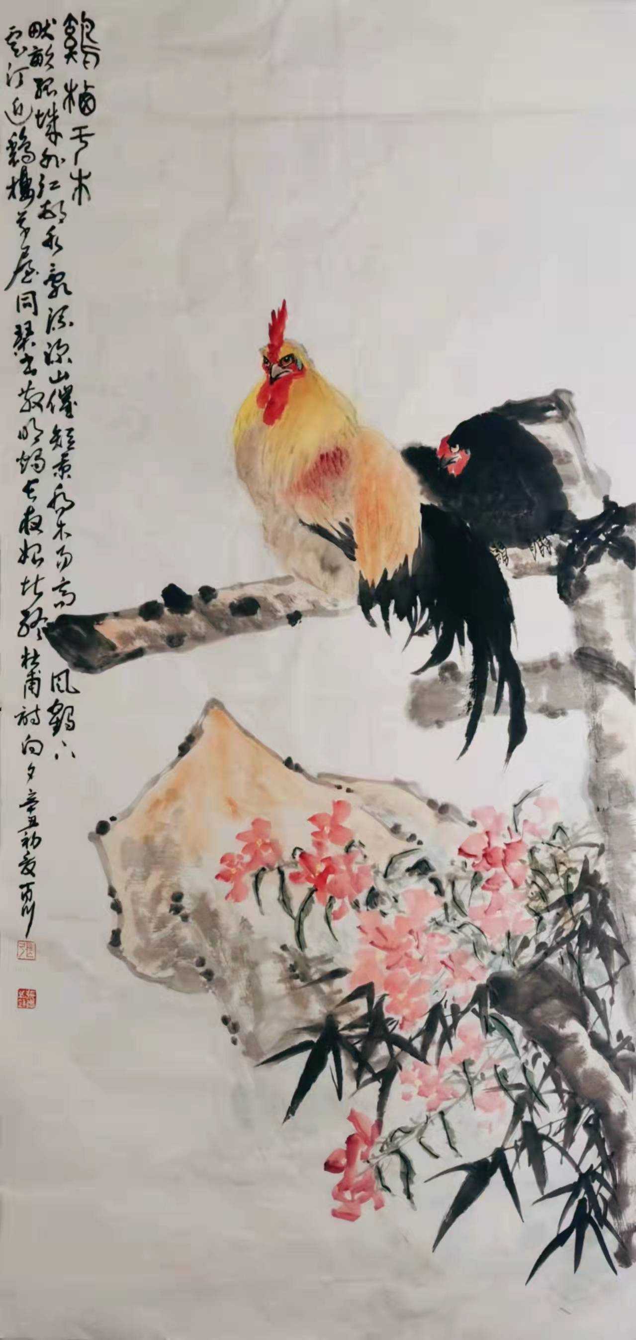 现代画鸡的画家图片