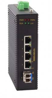 罗杰康|RS105G工业级千兆5口导轨式交换机1光4电交换机上海罗杰康通信有限公司