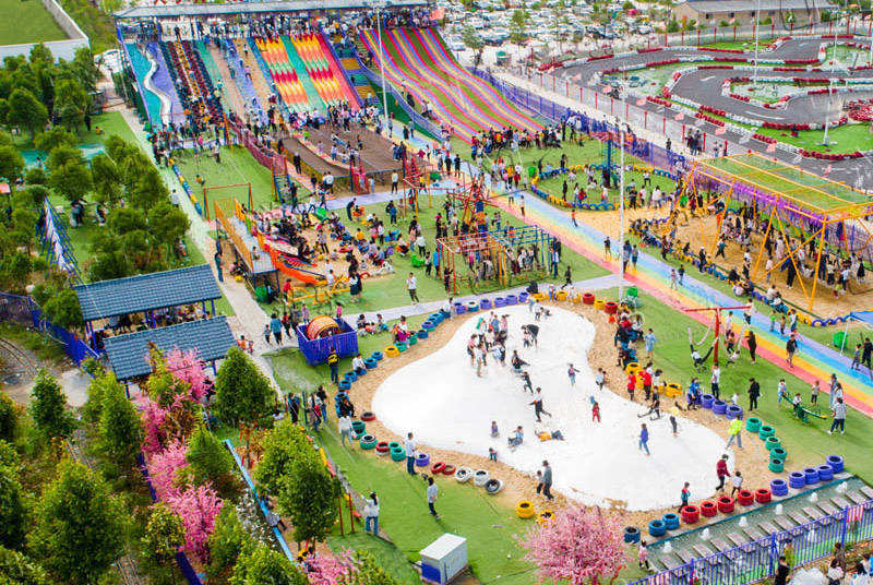 户外网红无动力游乐园县城市区周边首选投资