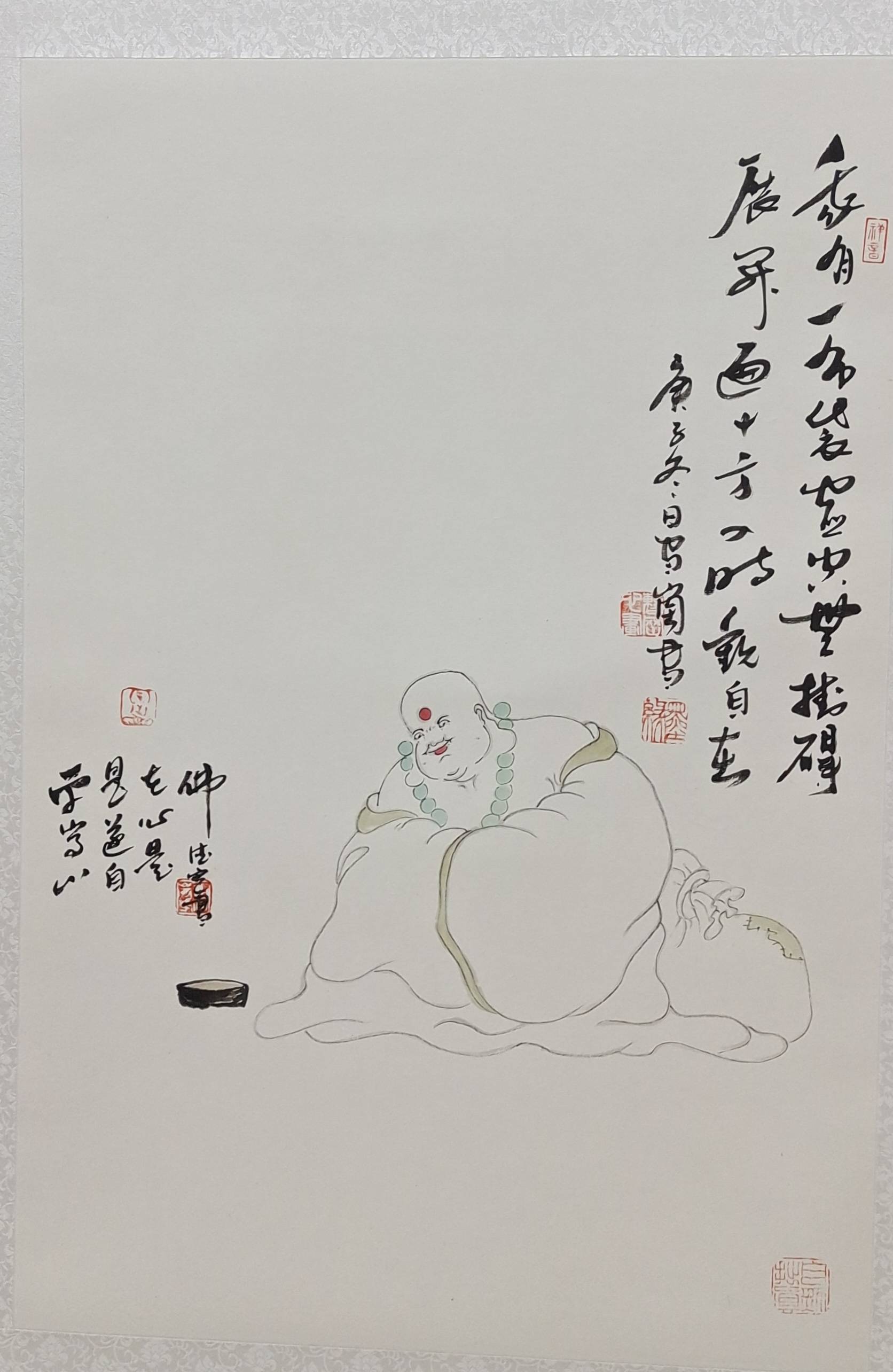 2022迎新年:曹岗"百姿弥勒61荷"禅画作品展_画展_万禹_人间