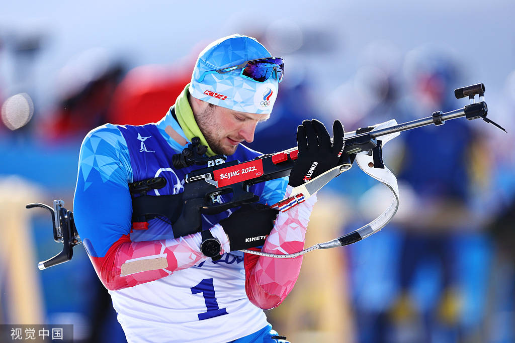 组图冬季两项男子20公里法国选手菲永马耶夺冠