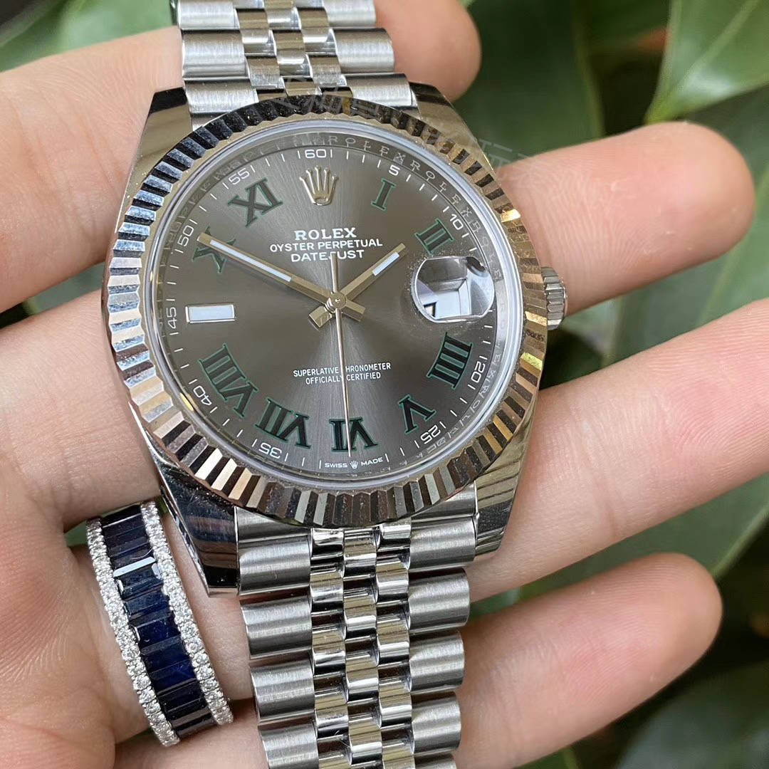 劳力士日志花样改装各种正品配件随意搭配最美还是绿萝