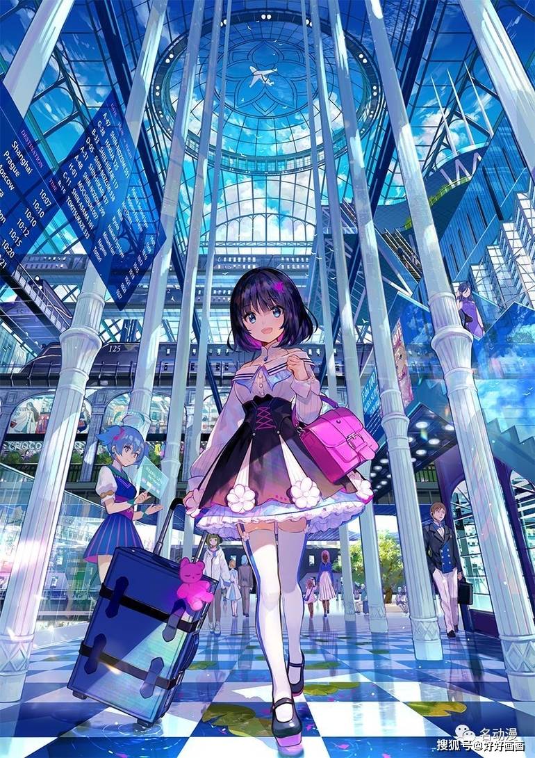藤原老师明艳绚丽的色彩插画欣赏