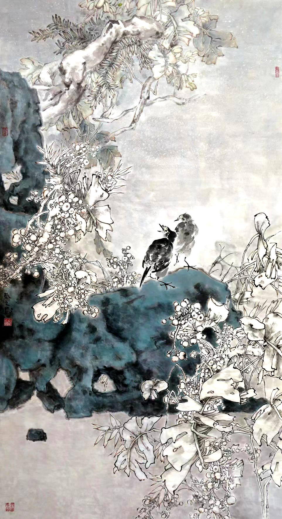 思深远而有余意——画家秦文花鸟画赏析_cm_作品展_全国