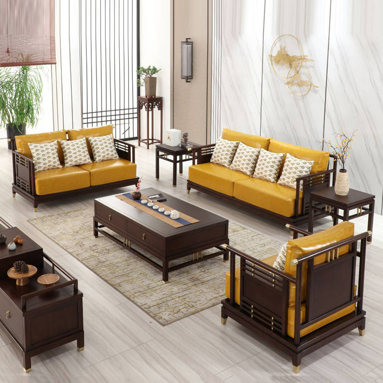 苏州新中式沙发古典大气带有一种中式特有的古典柔美感
