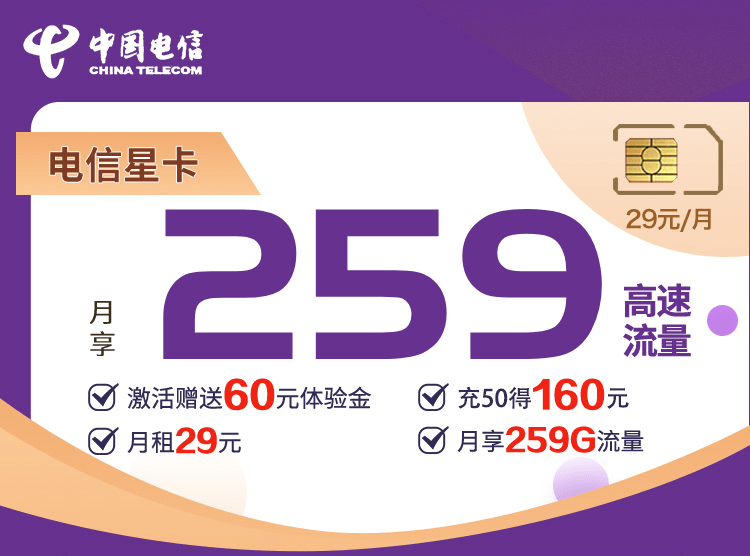 电信星卡29元升级版介绍到底值不值得申请呢