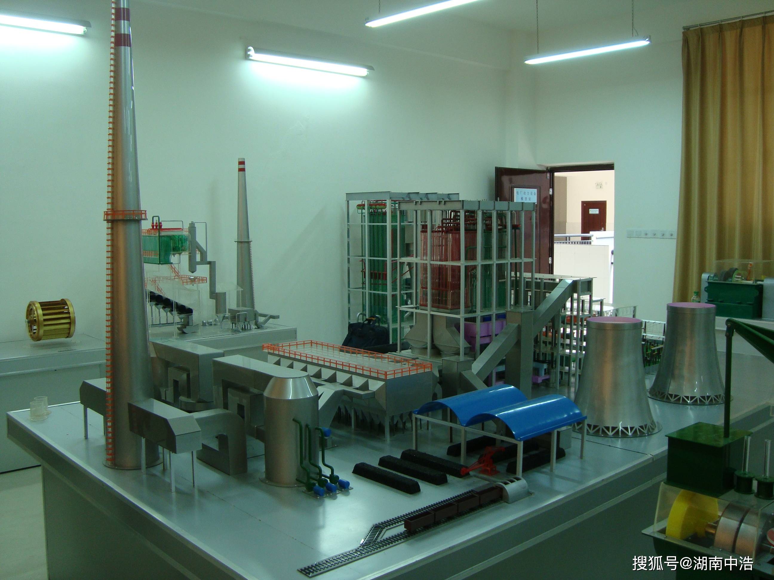 火电发电站模型600mw机组火力发电厂整体模型考察火力发电厂模型