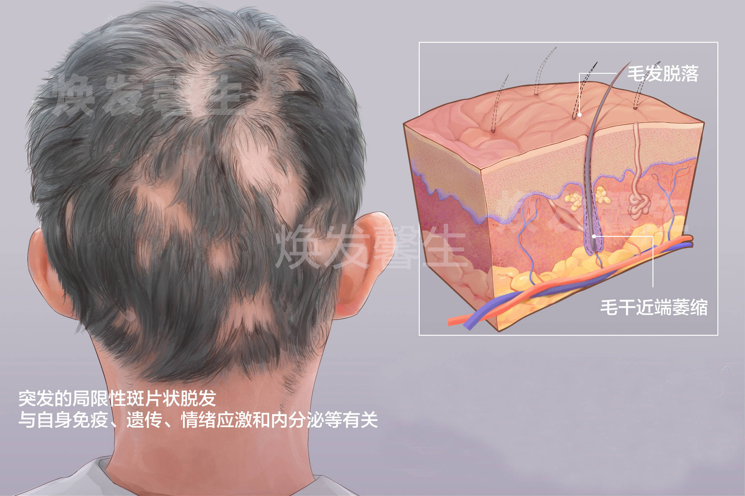 斑秃的原因和治疗方法图片