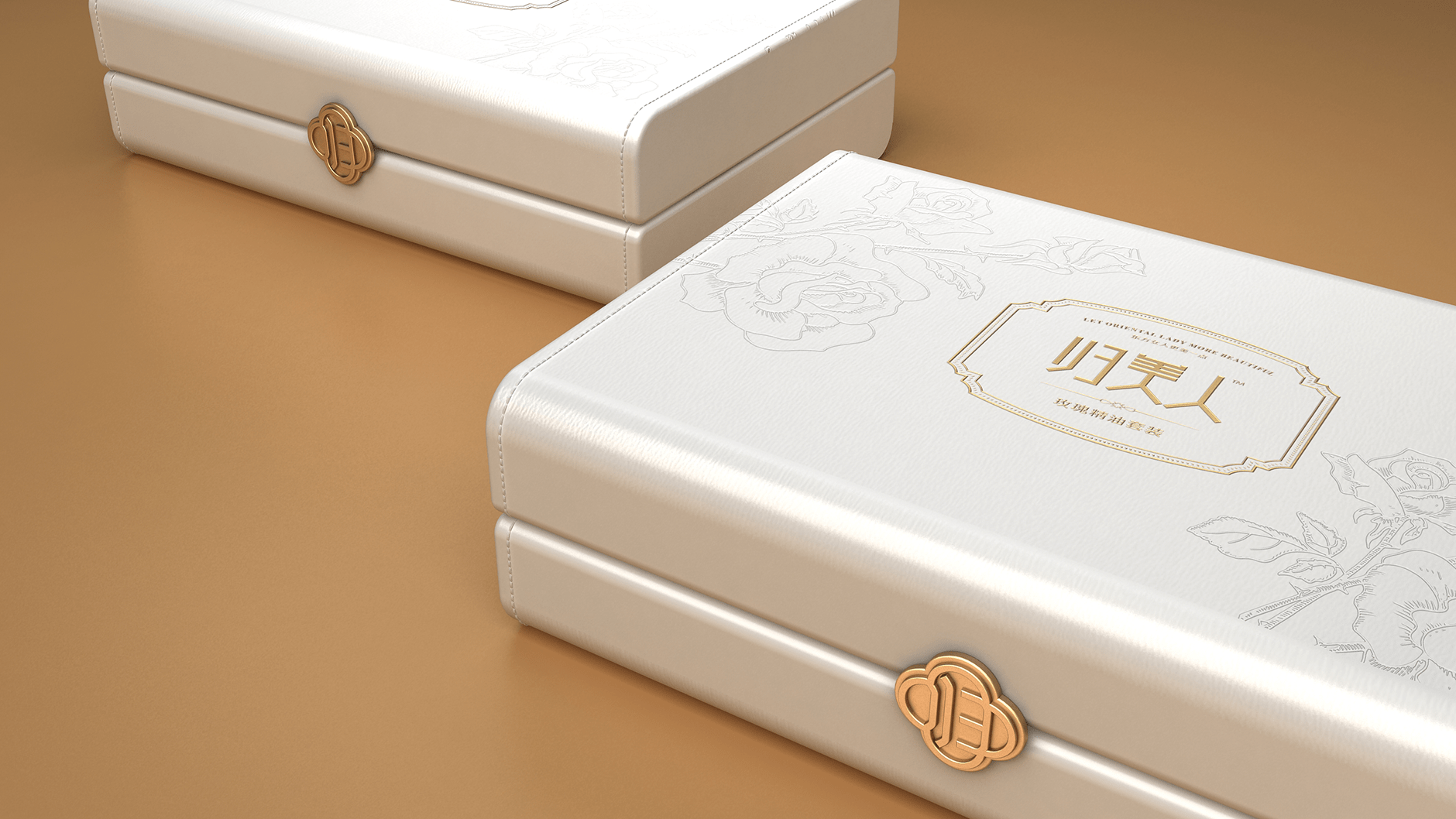 智圆行方包装设计案例归美人玫瑰精油包装设计