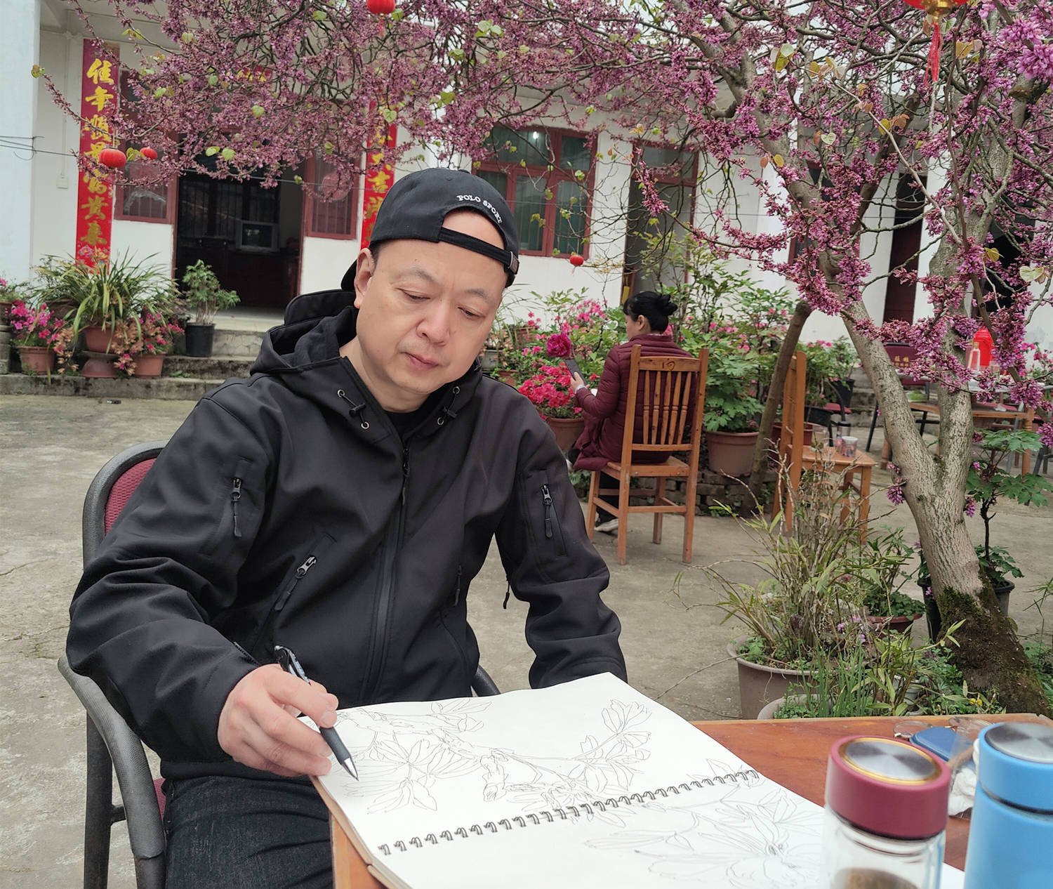 春暖花开书画展参展作品王浩艺朝春鸟幽鸣