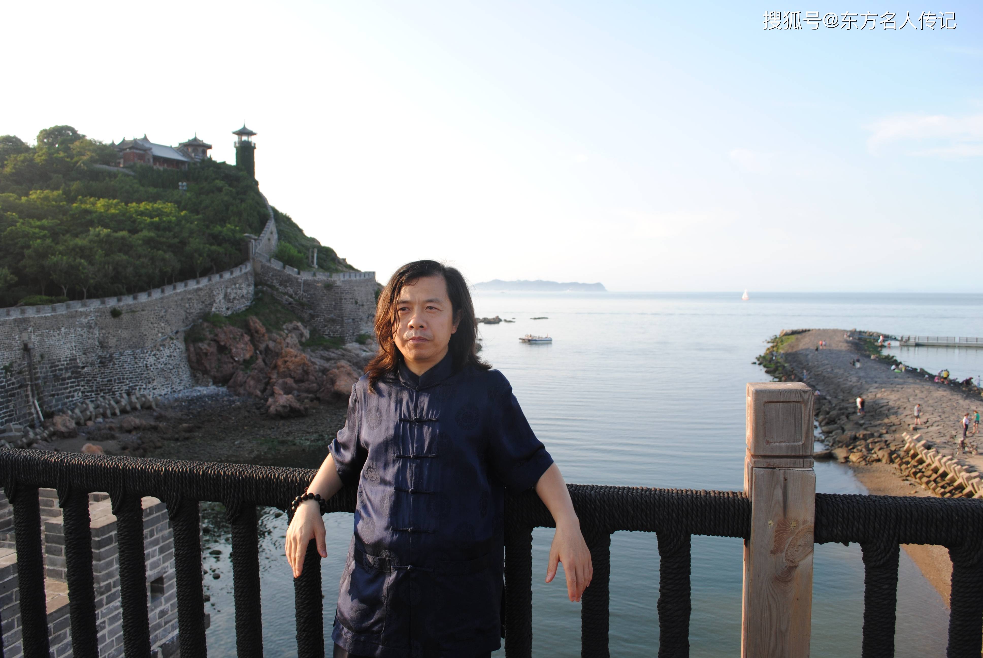 中国画鹤第一人陈九怪为中国蓬莱题字《中国第一仙山》_世界_名人