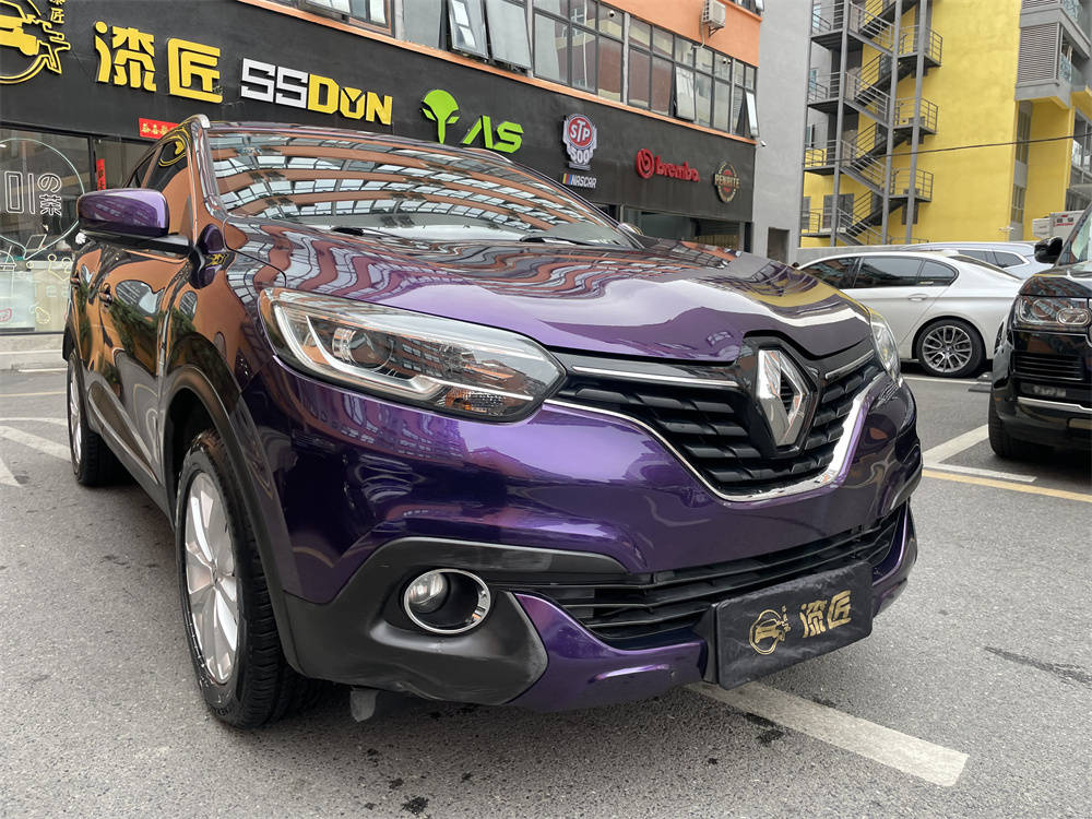 深圳汽车贴膜雷诺科雷嘉贴膜改色金属紫