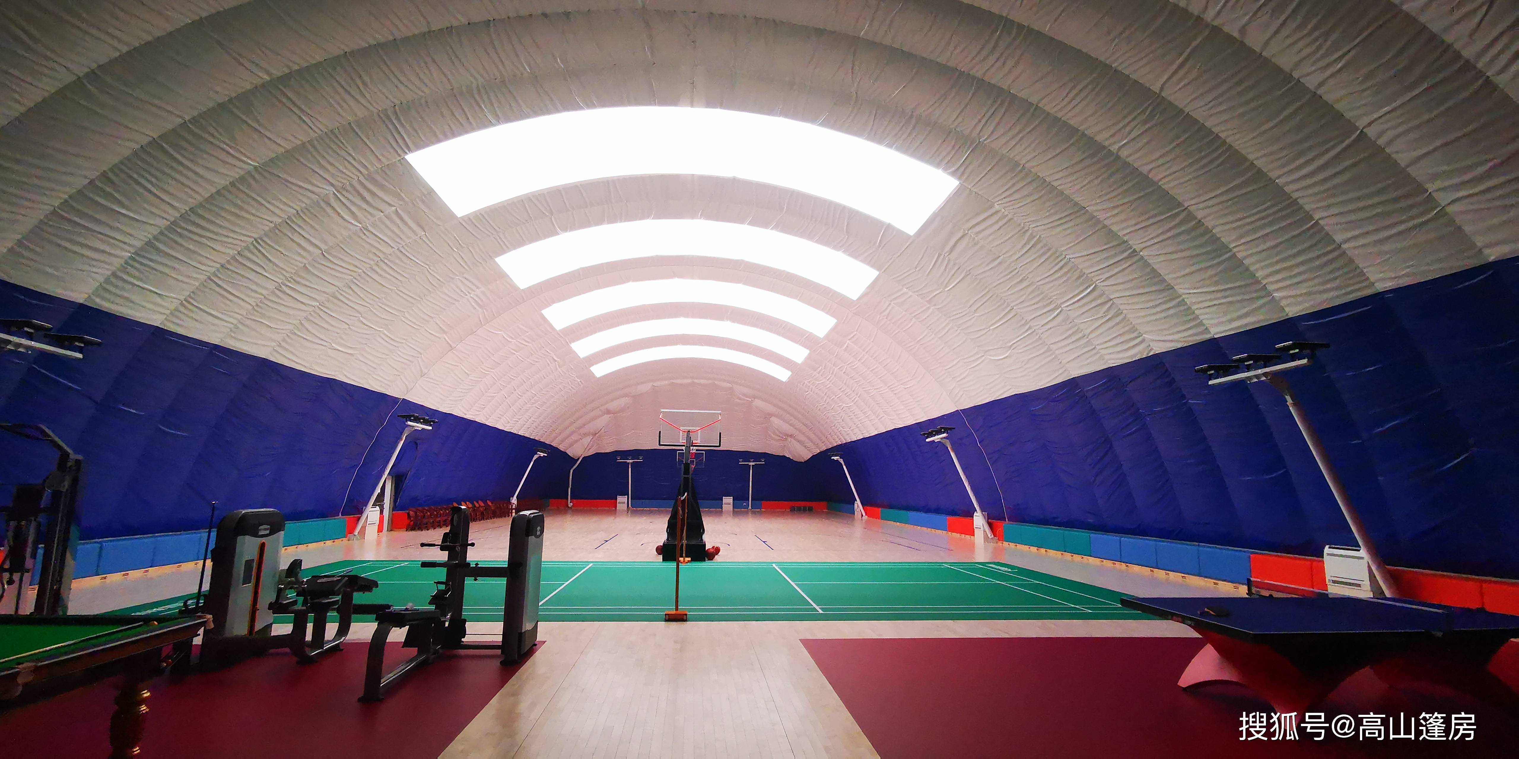 面积4000平方米的气膜网球馆,年能耗费用仅为40万元,约为传统场馆能耗