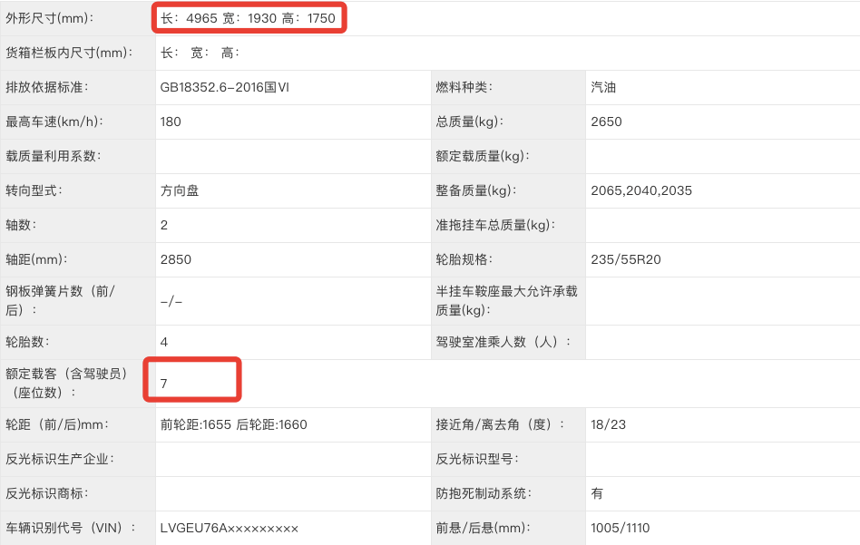来了丰田第四代汉兰达燃油版申报图曝光发动机功率比老款高20kw