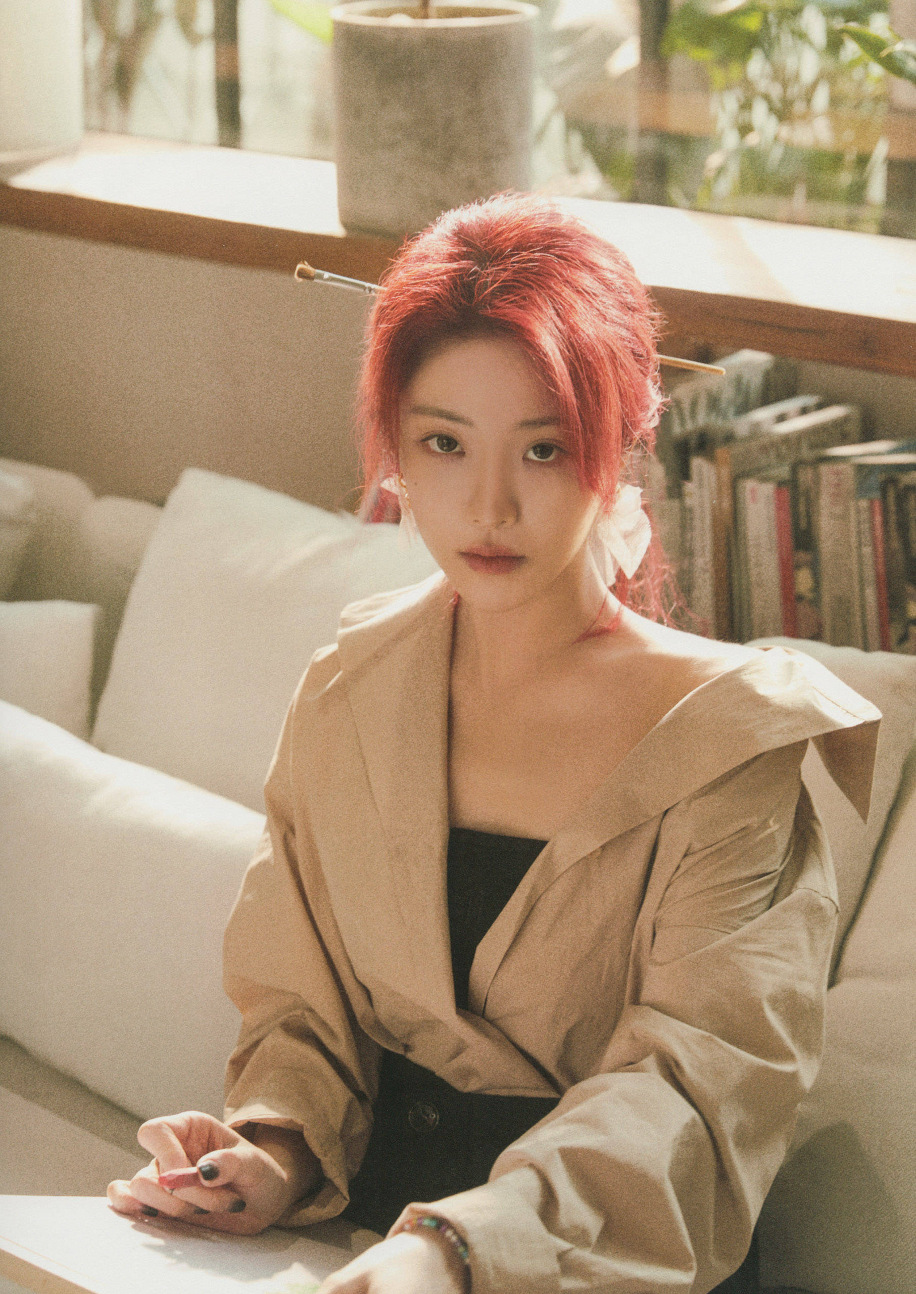 喻言室内日常写真集美图合集①温柔文艺女画家