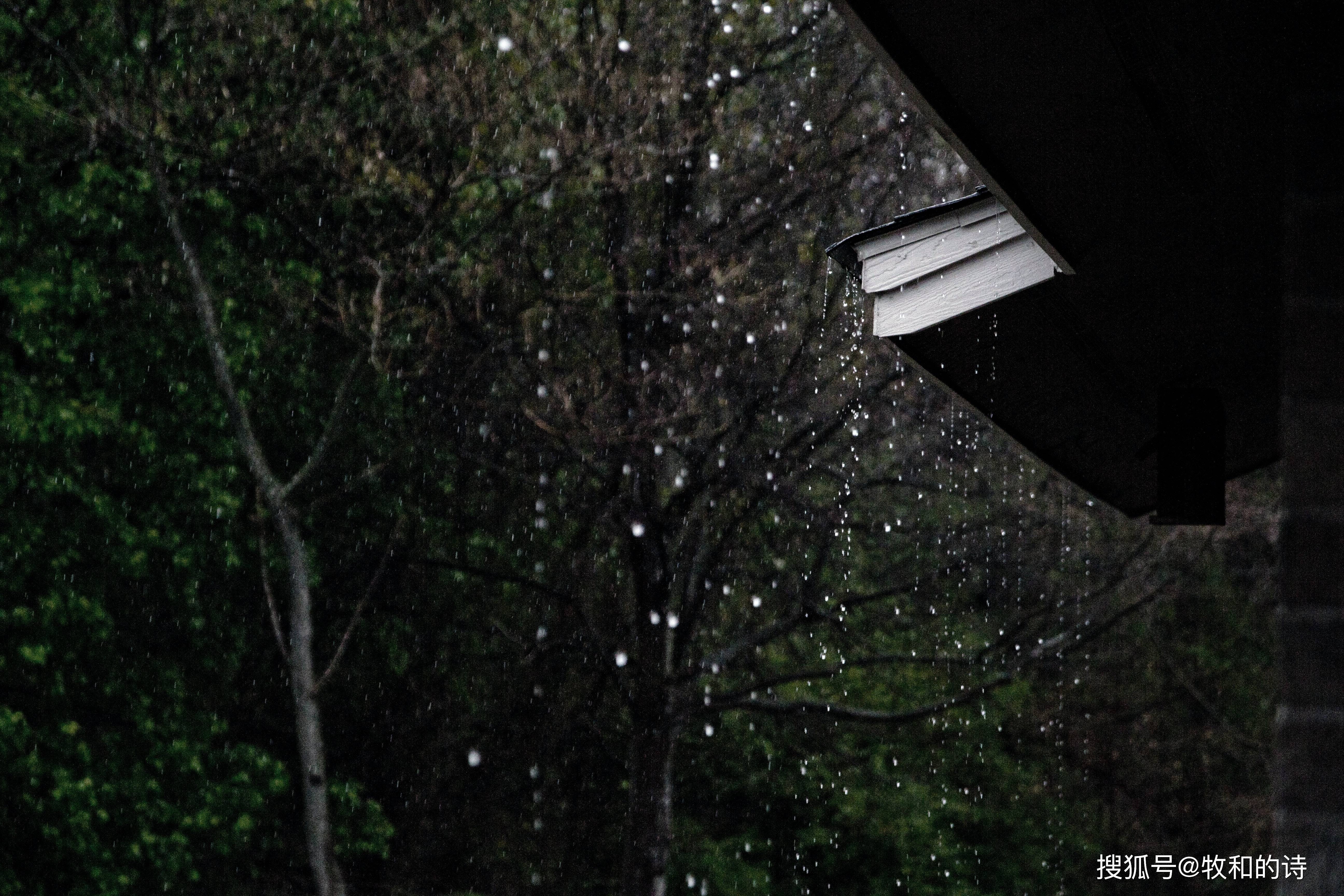 孤独夜雨高清壁纸图片