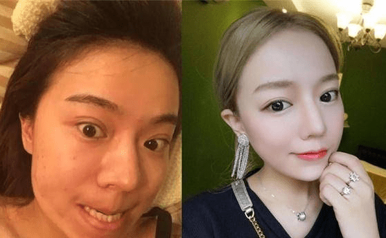 网红素颜vs精修照,"真人芭比"一秒幻灭,冯提莫素颜你打几分?