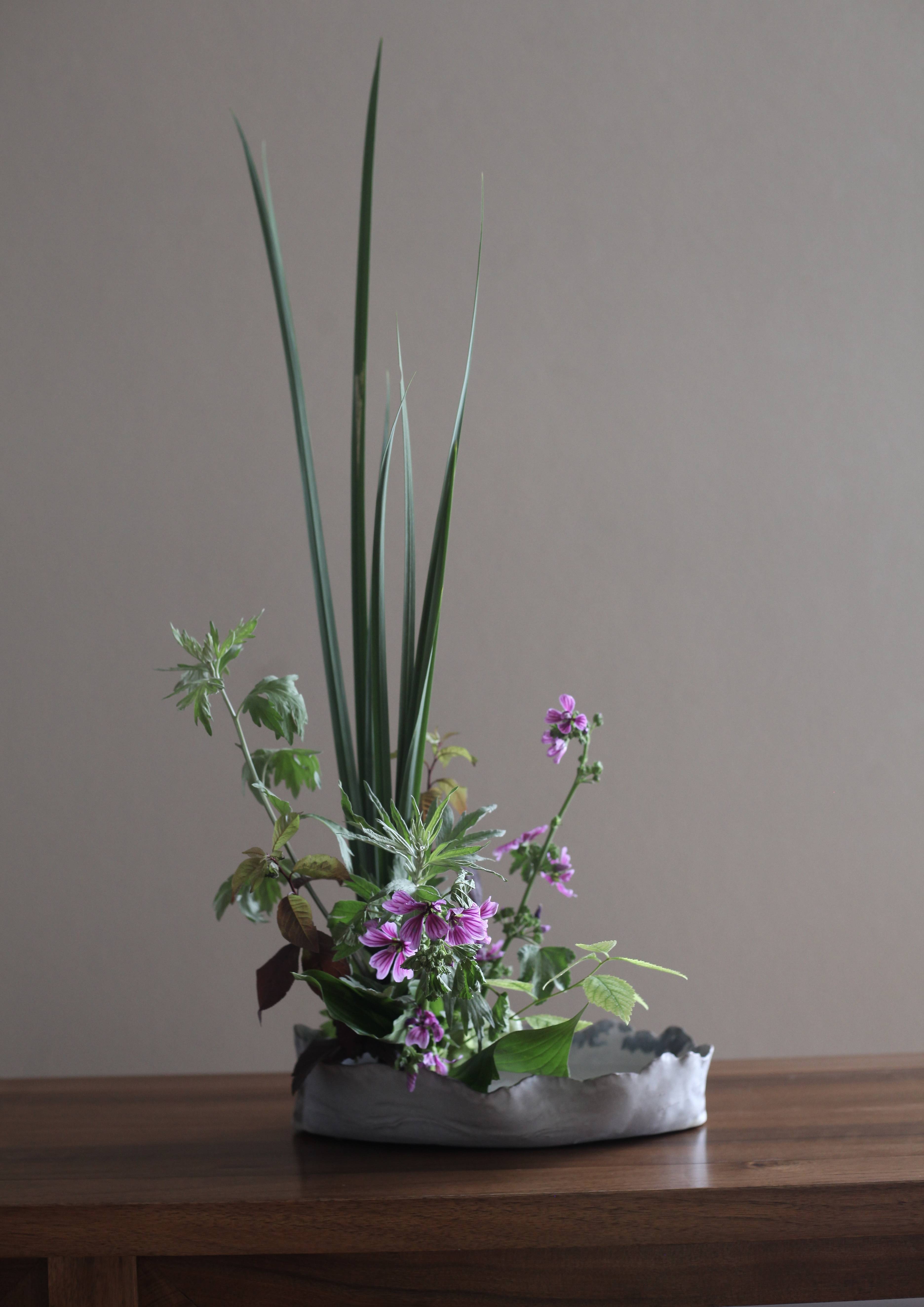 端午悠悠艾草香西安小原流花道传统佳节插花