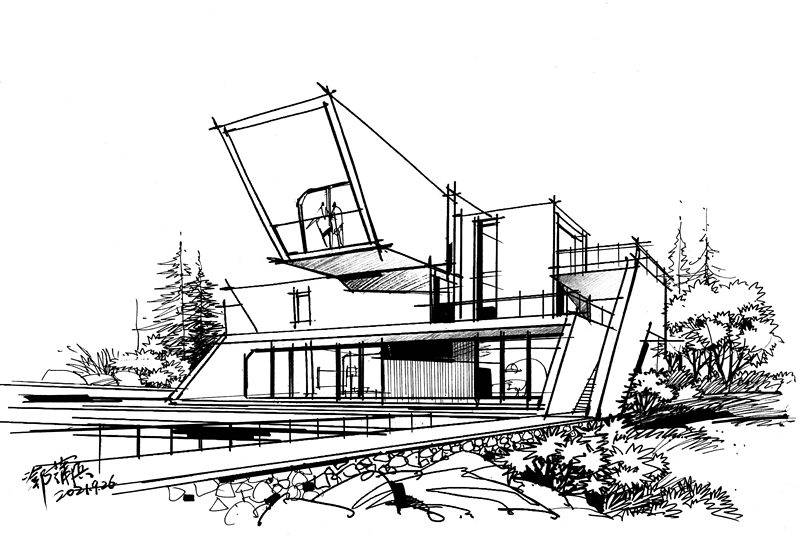 艺术设计考研建筑马克笔表现教程