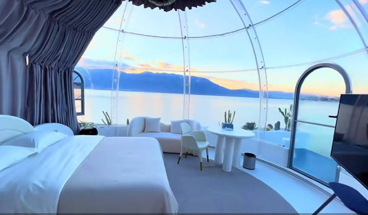 今年超流行的星空泡泡屋民宿让景区客流量爆增