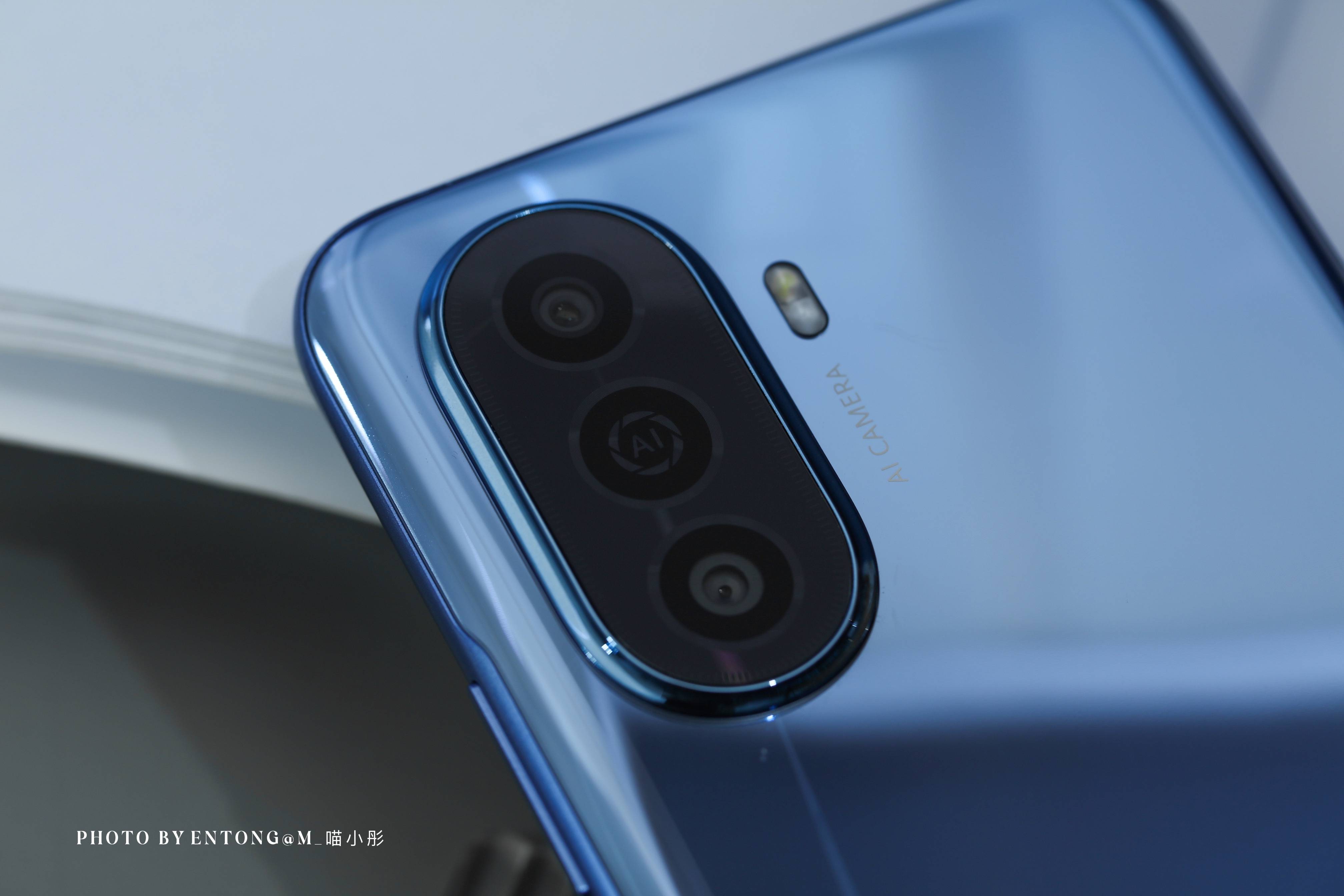 来晒一组华为畅享50手机冰晶蓝配色图赏