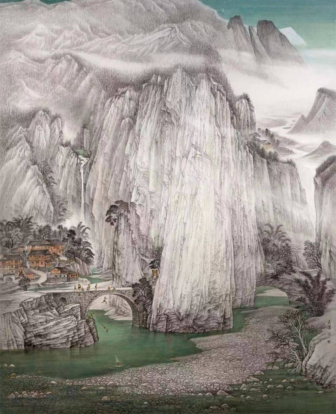 艺家逸品||著名画家路天运作品赏析_山水画_中国_北京