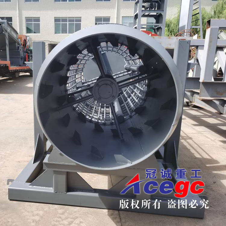 滚筒式洗石机处理量80-400吨可选冠诚重工可定制(图3)