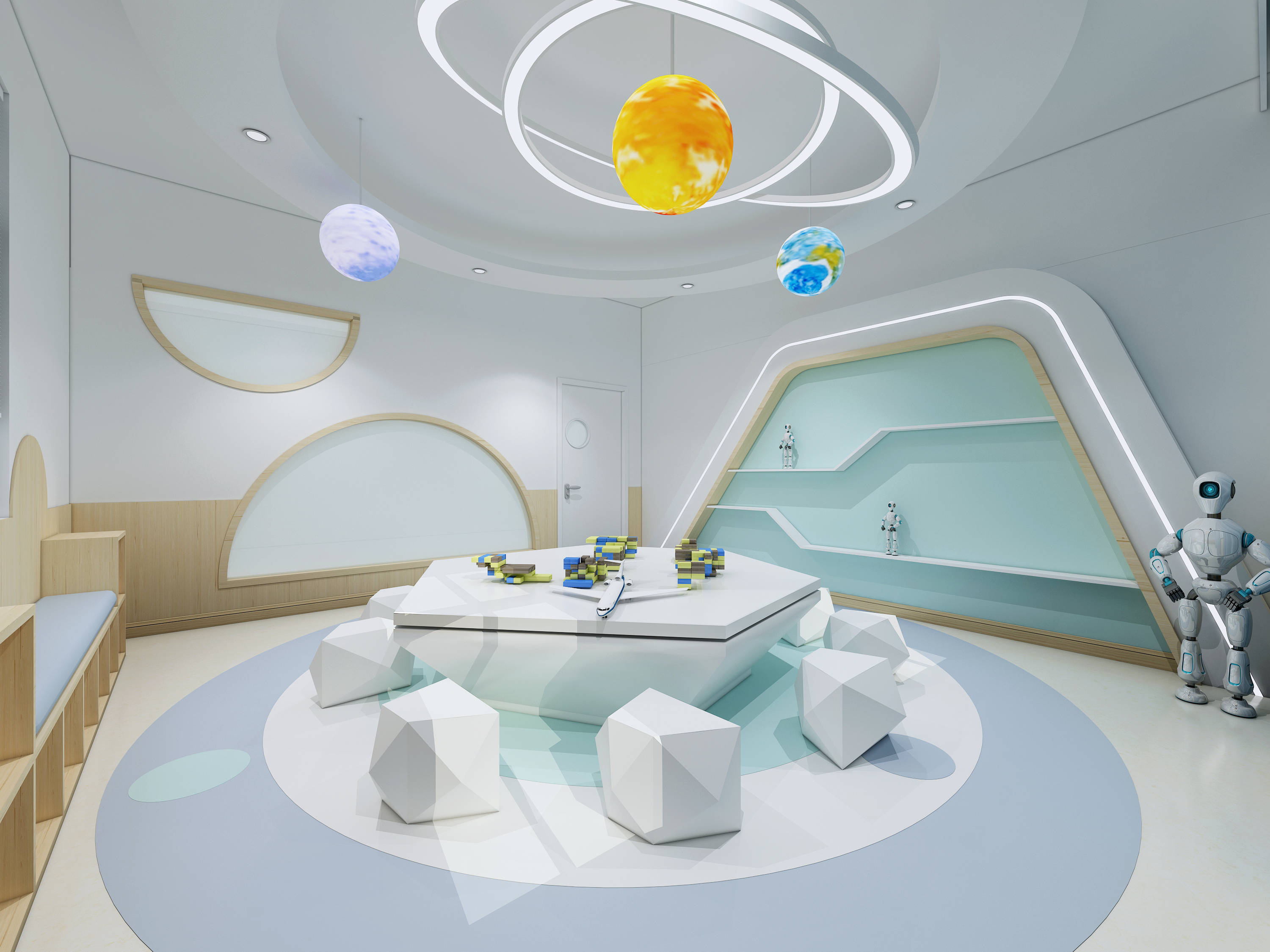 可以随便选择颜色,其实不是这样的,幼儿园的色彩搭配是一门学问,涉及