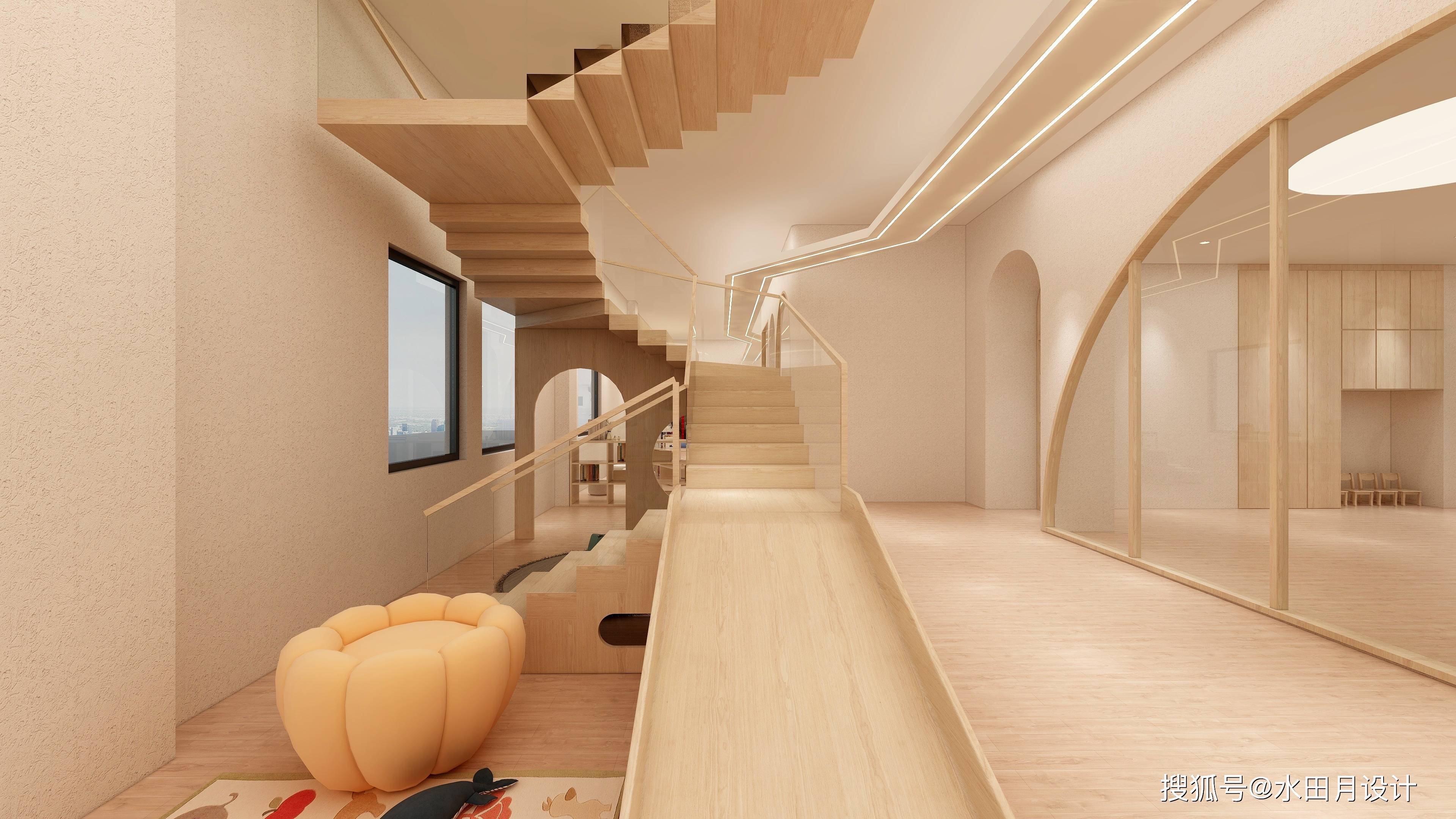 现代简约原木风幼托机构设计