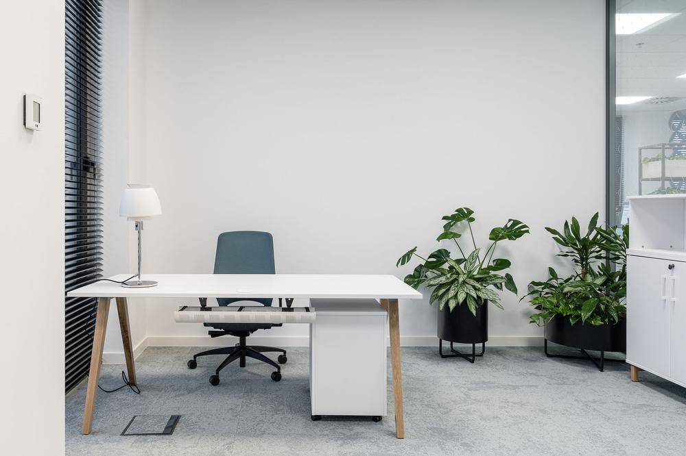 办公室独立办公空间设计办公室公共办公区空间设计清新北欧风办公空间