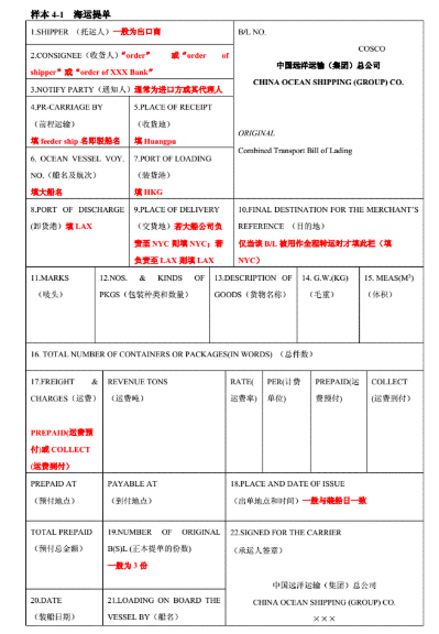 海運提單內容有哪些提單信息確認那些不能忽略的注意事項