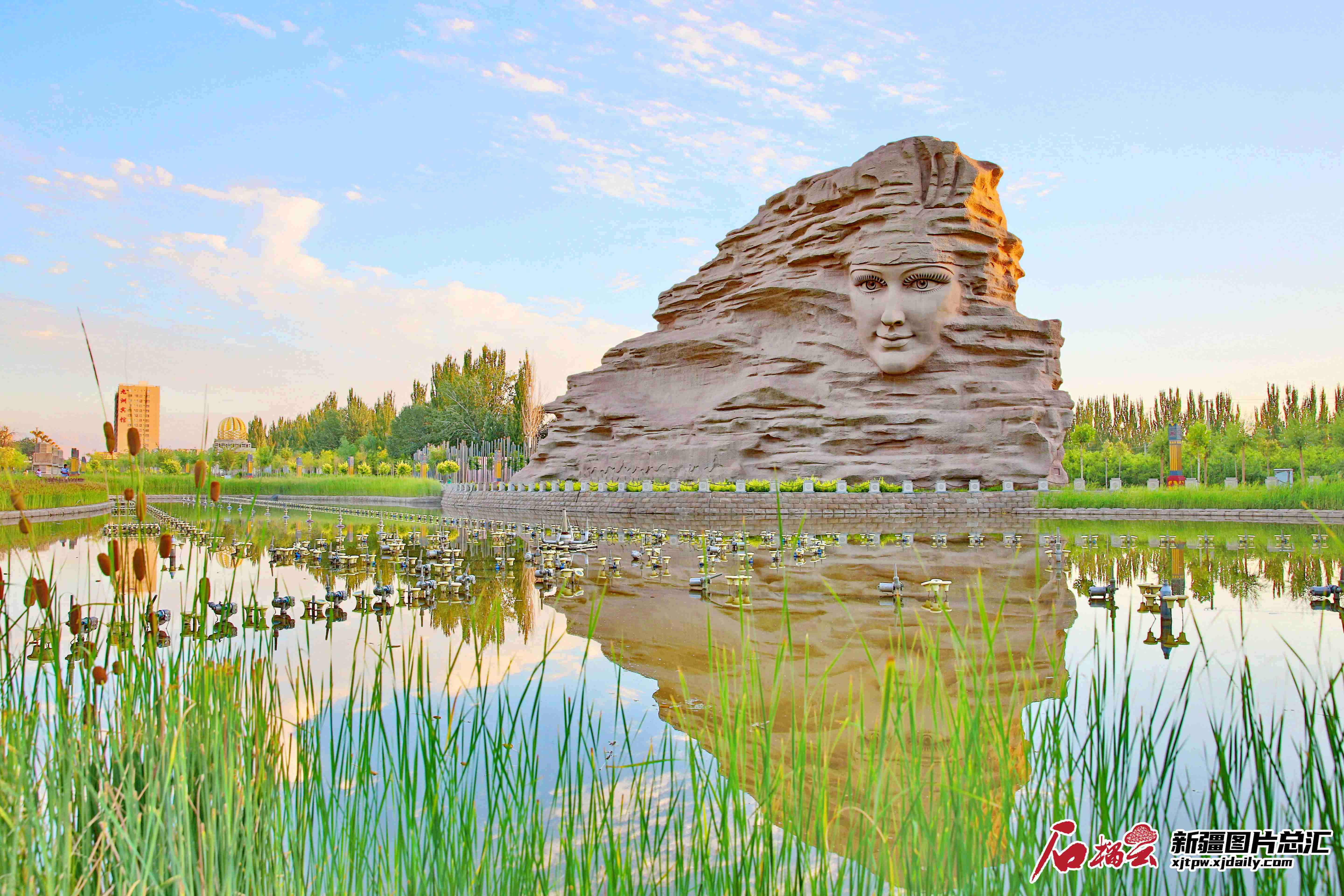 新疆若羌大街小巷中处处是楼兰