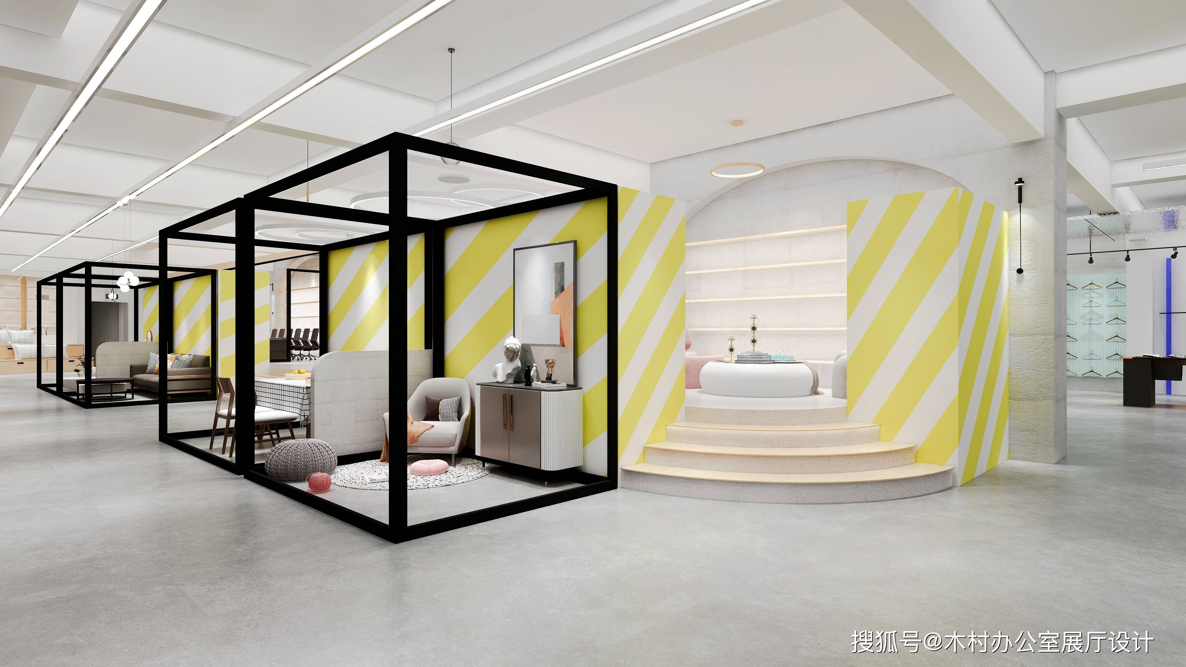 现代企业展厅设计_直播间_购物_办公