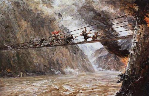 300多年前，古人是如何将40吨铁链搭建在大渡河上，仅一年就建成