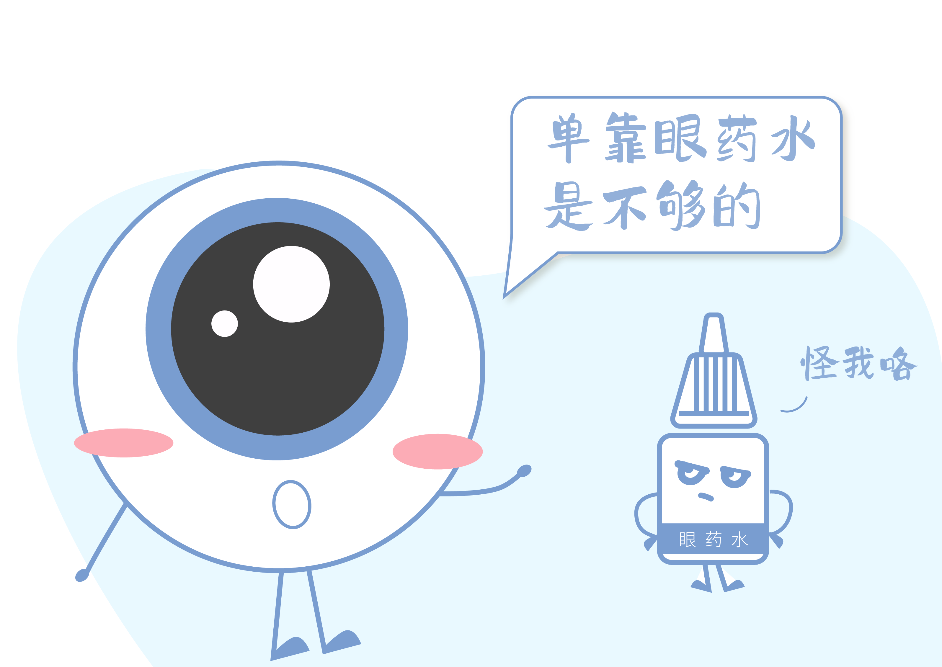 眼药水也不能缓解了,到医院看医生,被医生诊断为【水液缺乏型干眼症】