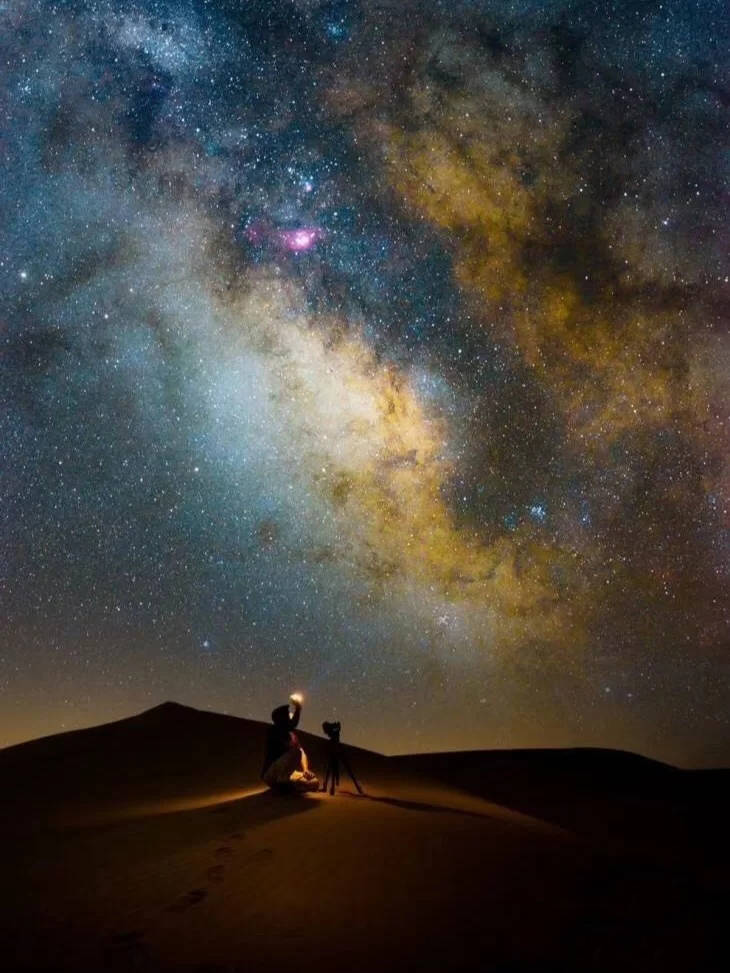 敦煌鳴沙山沙漠輕徒步 觀星看星星 親子研學定製遊_孩子_成長_戈壁